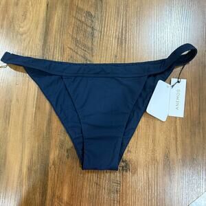 ANEMOS Navy Low Rise Y2K Cheeky Bikini Briefs Medium